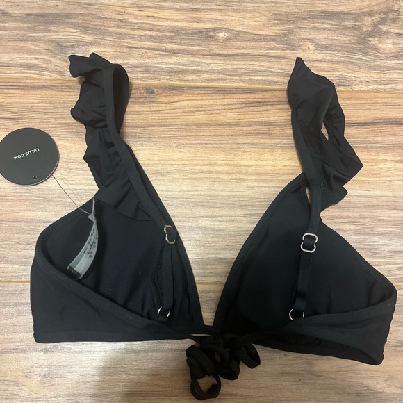 Lulu’s black ruffle bikini top - brand new! - Picture 3 of 8